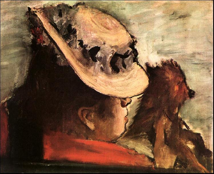Woman with a Dog_y, Edgar Degas